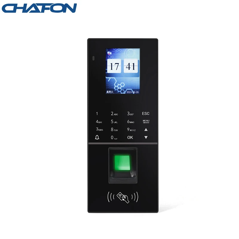 CHAFON 125KHz/13.56MHz TCP/IP/USB rfid punch card fingerprint attendance machine for access control system | Безопасность и защита