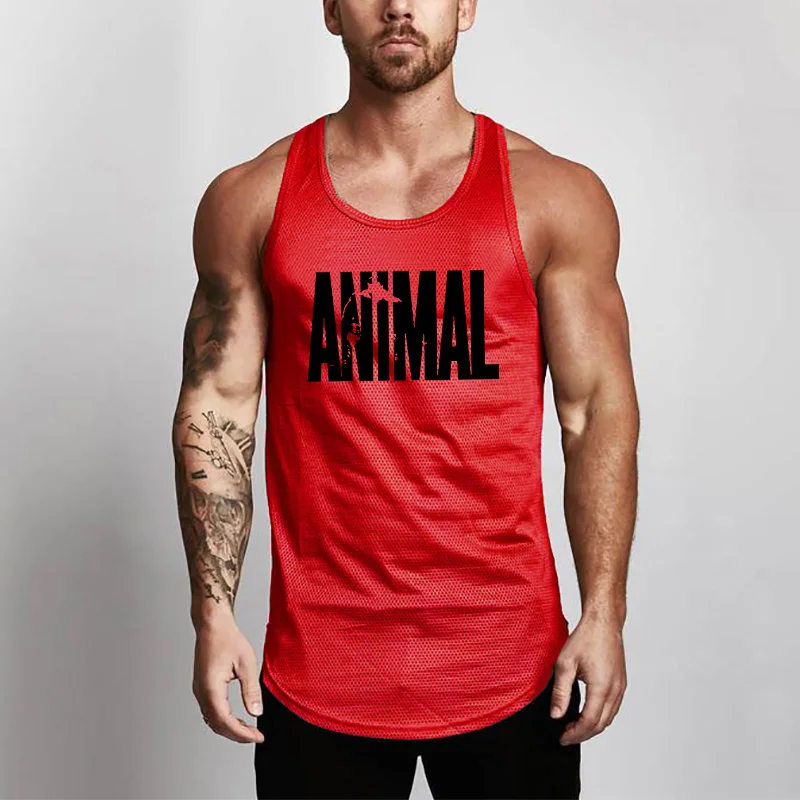 

Summer Brand Fitness Tank Top Men Bodybuilding 2021 Gyms Clothing Fitness Men Shirt slim fit Vests Mesh Singlets Muscle Tops
