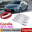 Хромированная крышка ручки двери для Toyota Corolla Auris E210 2019  2022, автомобильные аксессуары, наклейки, набор отделки для 4 дверей 2019 2020 2021