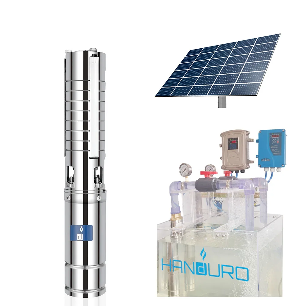 

HD-4SSC5-45-48-500 500W submersible 500watt dc solar panel and water pump motor/45 meters solar dc pump