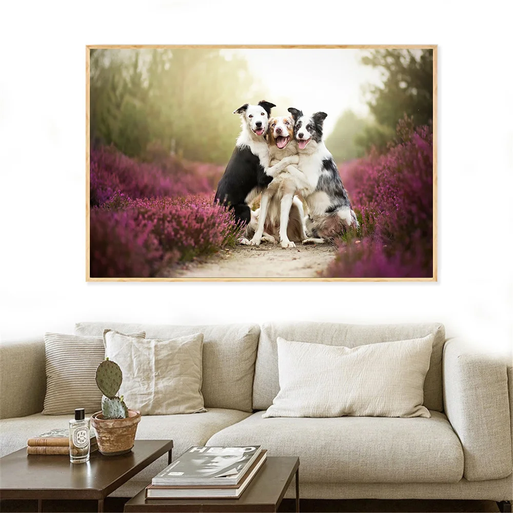 Домашний Декор Современный минималистичный Забавный умный собака Любовь