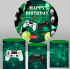 Виниловый и эластичный тканевый фон для студийной фотосъемки с игрой на день рождения