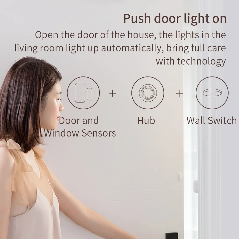 Набор для умного дома Xiaomi Aqara Gateway Hub M1S Zigbee беспроводной переключатель с датчиком