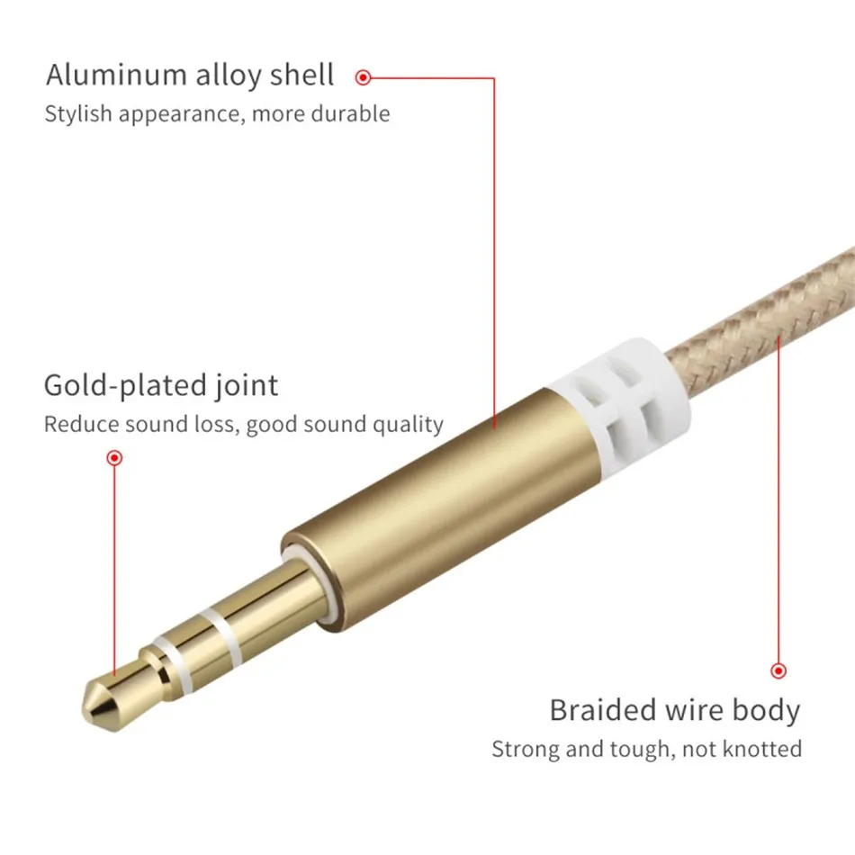 

3.5mm Jack Headphone Splitter Audio Cable 3.5mm Male to 2 Female 3.5 Adapter Aux Extension Cable for iPhone Samsung MP3 Player