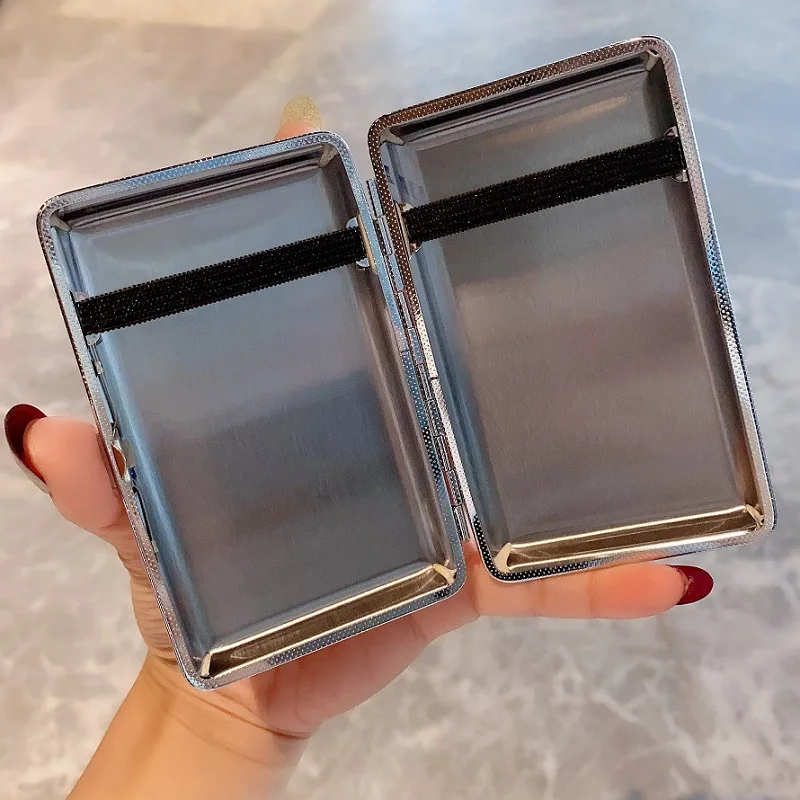 Алмазный женский чехол для сигарет Кристальный тонкий портативный контейнер