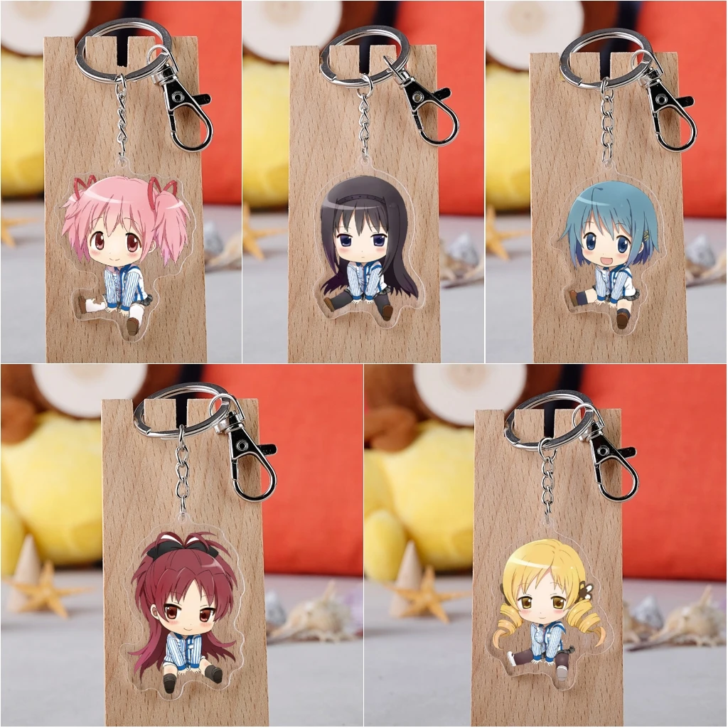 

Magia Record Puella Magi Madoka Magica Side Story Cosplay Key Chain Pendant Props Accessories Xmas Gift