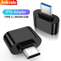 ankndo otg type c adapter 2 0 type c to usb phone adapter micro usb c connector laptops to usb mouse gamepad flash disk otg plug