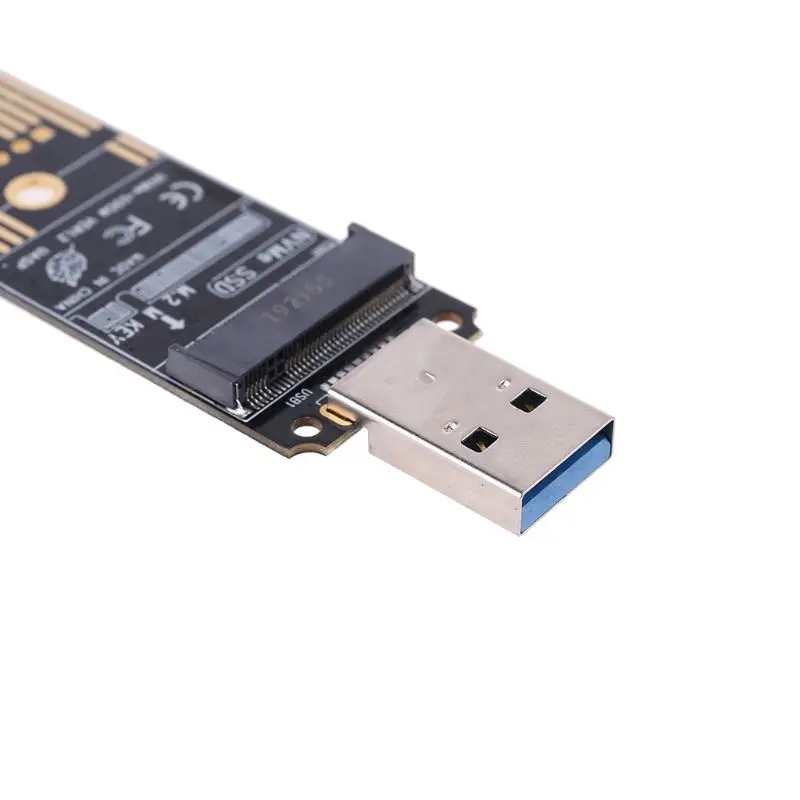 Портативный высокопроизводительный NVME к USB адаптеру M.2 SSD к type-A картам USB 3,1 Gen 2 мостовой чип к M2 SSD Key M