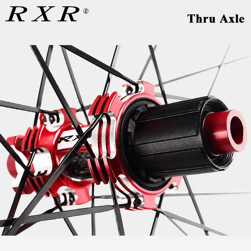 RXR 29 wheelset Carbon Hub Mountain Bike Wheel set Thru Axle/QR MTB Wheels Disc Brake Bicycle Wheelsets 7-11Speed | Спорт и
