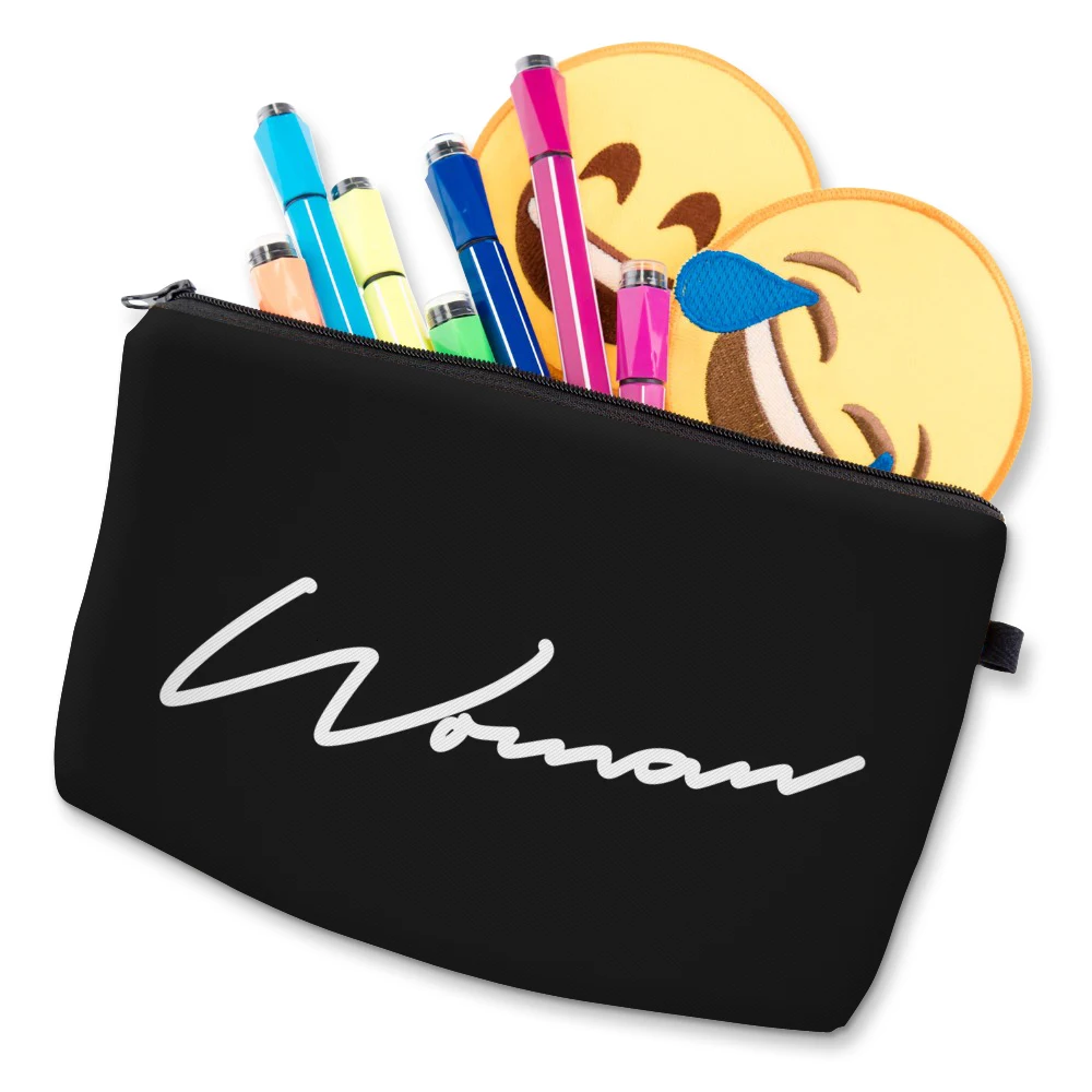 Deanfun Wow Letters Cosmetic Bag Waterproof Makeup For Girls Storage Bags Women Accessories Gift 51514 |