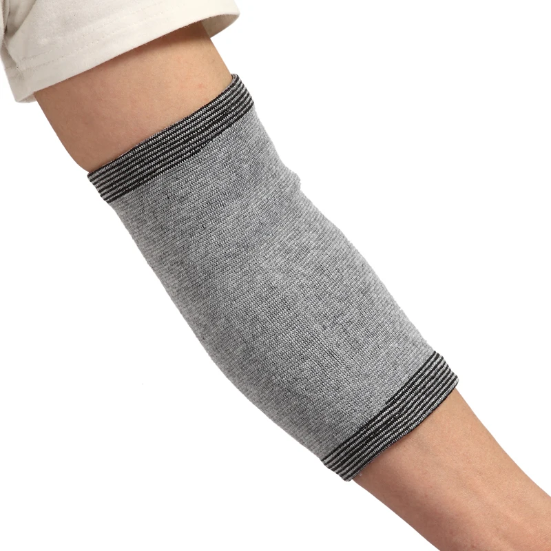 1 пара BYEPAIN рукав локоть бамбуковый уголь компрессионный опора для Tendonitis гольфы и