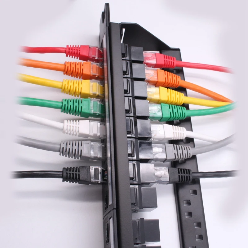 

19in 1U 24 CAT6A RJ45 - / Keystone Ethernet