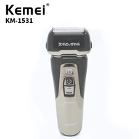 kemei new 220v electric shaver intelligent led display razor usb charging razor mens high quality daily necessities km 1531