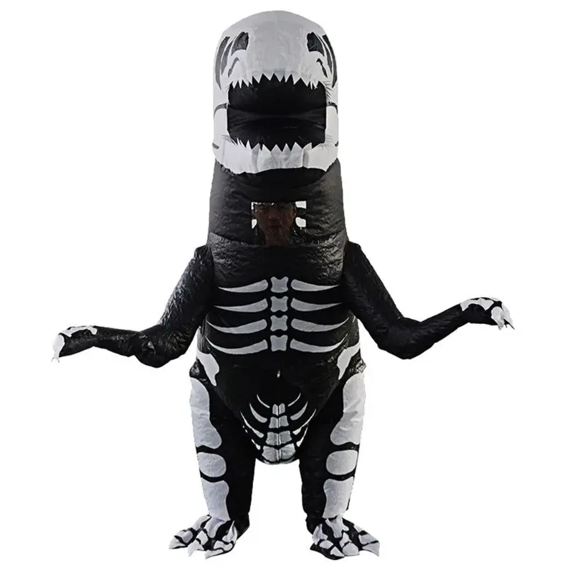 

Inflatable Dinosaur Costume for Adult/ Teen Tyrannosaurus Rex Skeleton Halloween Dropshipping