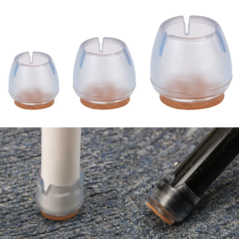 

16 Pcs/set PVC Chair Leg Round Caps For Kitchen Cabinets Furnitures Chairs Chair leg Protector Furniture Table leg Covers