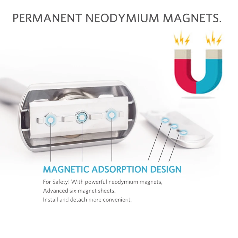 Безопасная бритва для мужчин регулируемая двусторонняя от мягкого до