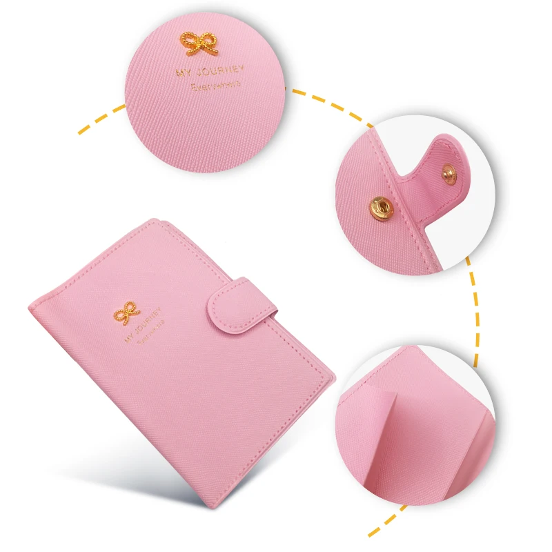 Женский и мужской волшебный милый бант пряжки с короной держатель для паспорта