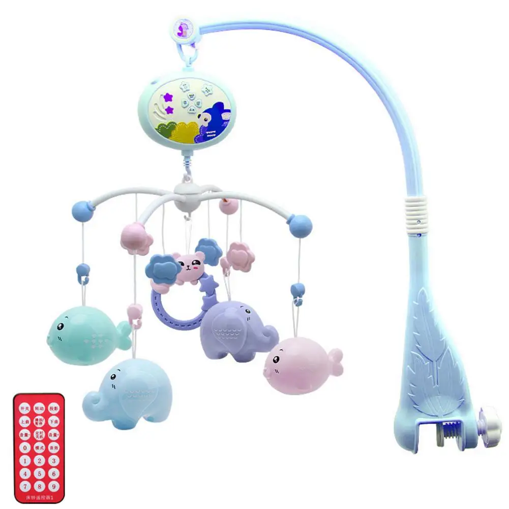 

Baby Crib Bell Crib Rotation Soothing Bell Newborn Educational Toy With Music Light For Infants Toddlers Dropshipping