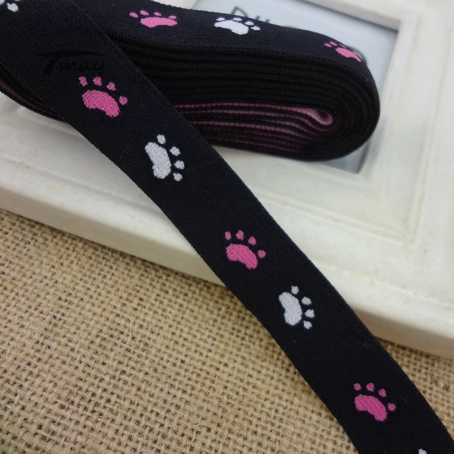 #1207 мягкий на ощупь! Эластичные ленты с вышивкой Медвежонок|Резинки| |