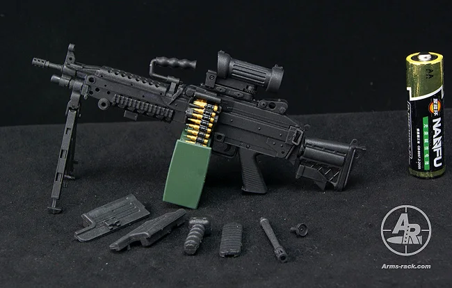 Оружия стеллаж для выставки товаров 1/6 ружьё модель MK48 46 M249 оружие 12 дюймов
