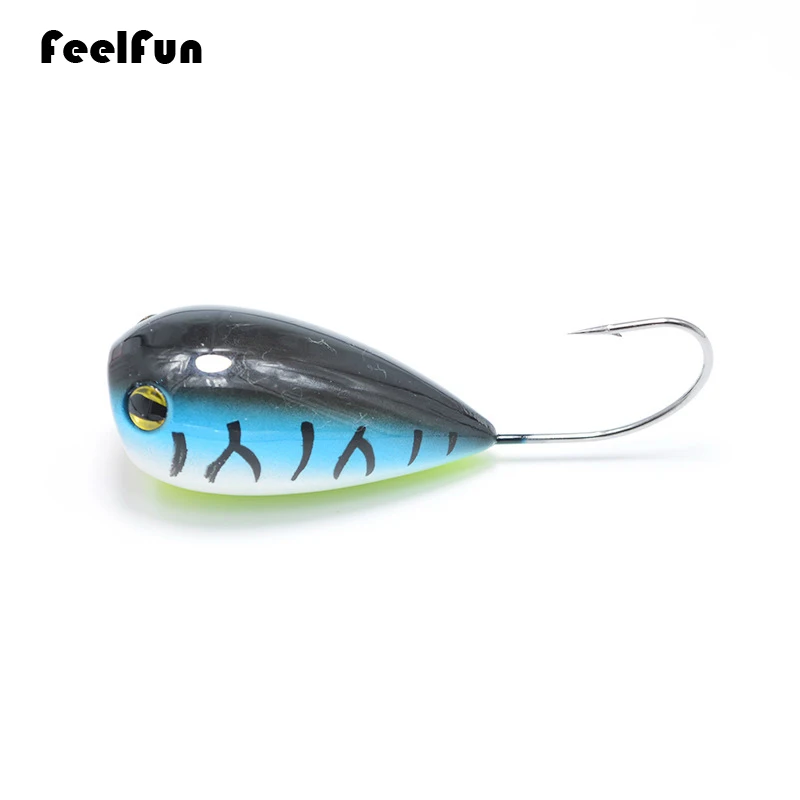 FeelFun хорватское яйцо 55 мм 13 г Поппер рыболовная приманка кривошипная