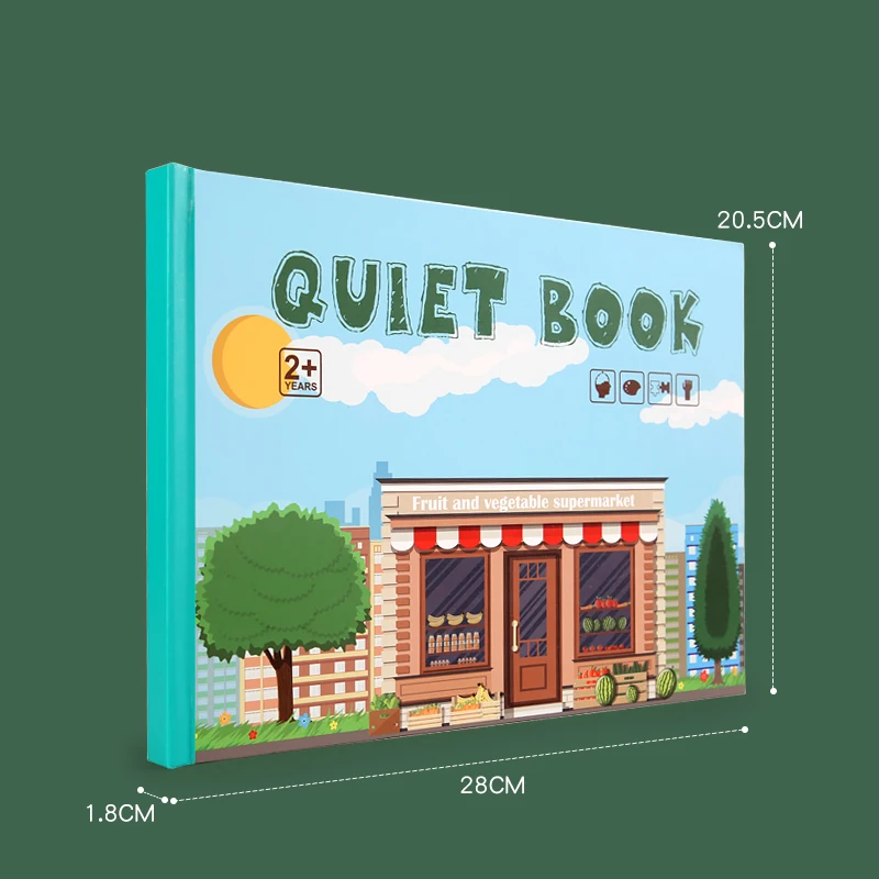 Моя первая занятая книга Монтессори игрушки для детей обучающая Бесшумная доска