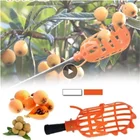 Садовая корзина для сбора фруктов, многоцветный пластиковый инструмент для сбора фруктов, сельскохозяйственный Ловец, товары для сбора фруктов