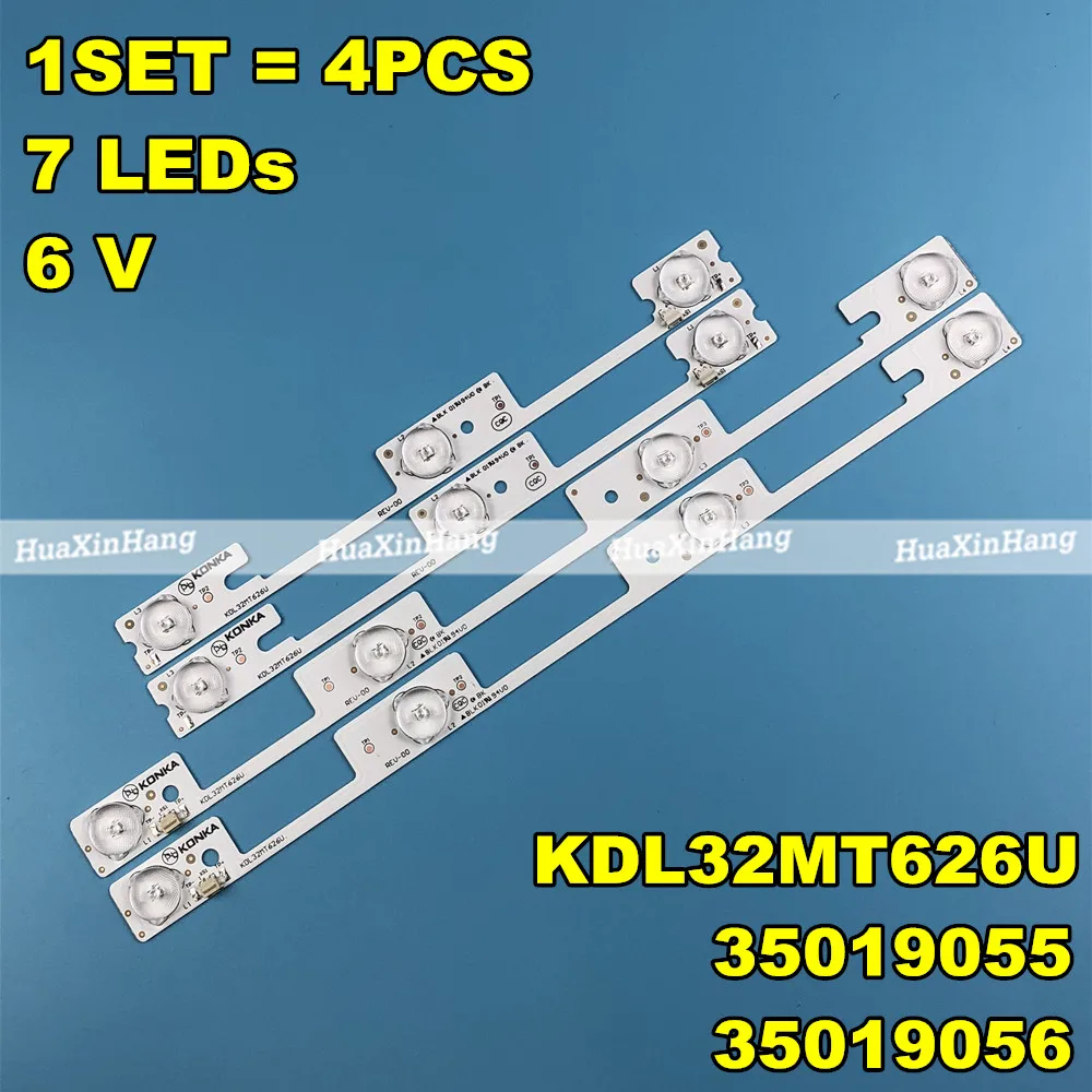 

100 pieces/lot LED strips bar lights working for KDL32MT626U 35019055 35019056 50PCS*4LED+50PCS*3LED 1LED=6V Free shipping NEW