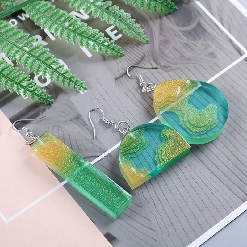 

DIY Epoxy Mold Island Earrings Pendant Silicone Mold Manual Mirror