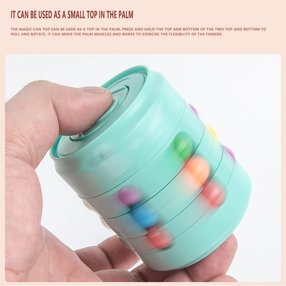 Juguete educativo para aliviar el estr&eacute;s para ni&ntilde;os, juguete de inteligencia con yema del dedo giratoria, giroscopio-4