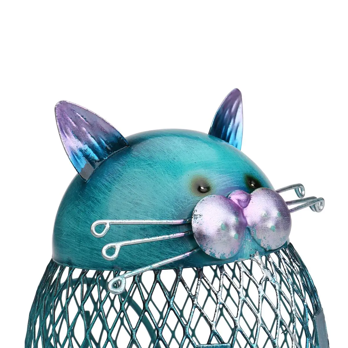 Кошечка копилка животный орнамент креативное украшение железное искусство