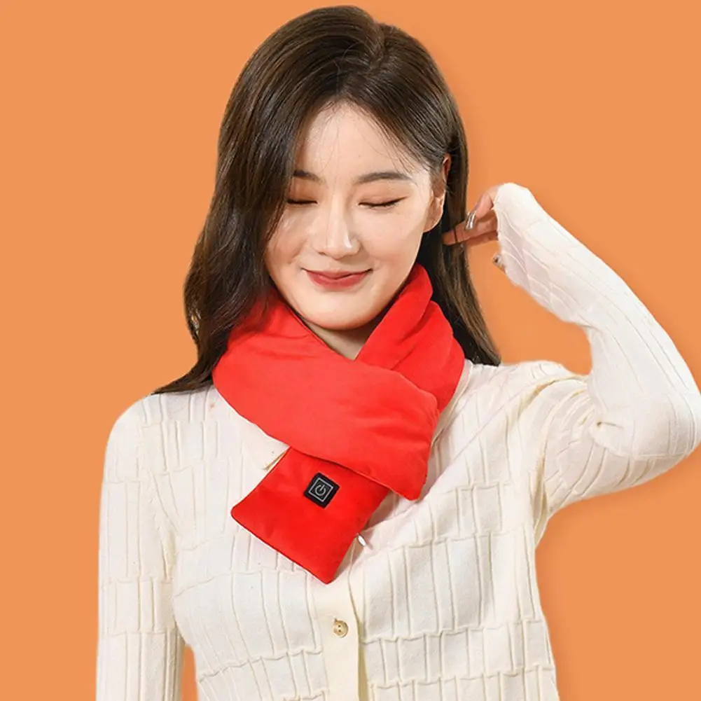 

Usb Electric Heating Scarf Winter Warm Heated Cold Color Scarf Ski Scaves Man Women Scarf Neck Coupl A7r7