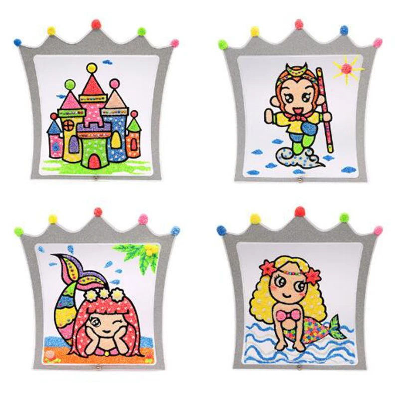 1 шт. детская доска для рисования Снежная жемчужная грязь 8 цветов|Юный художник| |