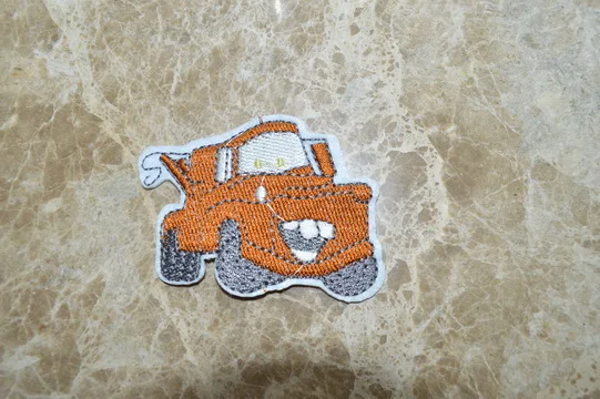 

Super discount! Wholesale! Big ToothTruck CARS series maintenance vehicle Iron On Patches ,Appliques ,100% Quality7*5.5 cm