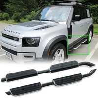 fits for 2020 land rover defend 110 2pcs left right running board side steps nerf bar car pedal side stairs