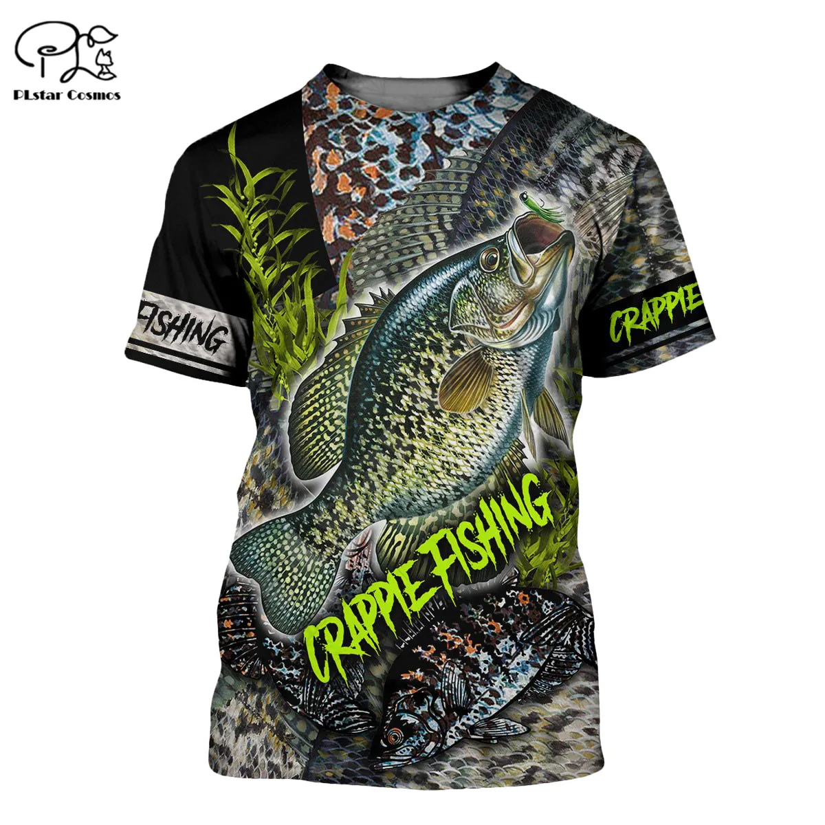

Новинка 2020, модная футболка Crappie для рыбалки, повседневная мужская футболка с 3D рисунком, мужские футболки с 3D рисунком, Прямая поставка