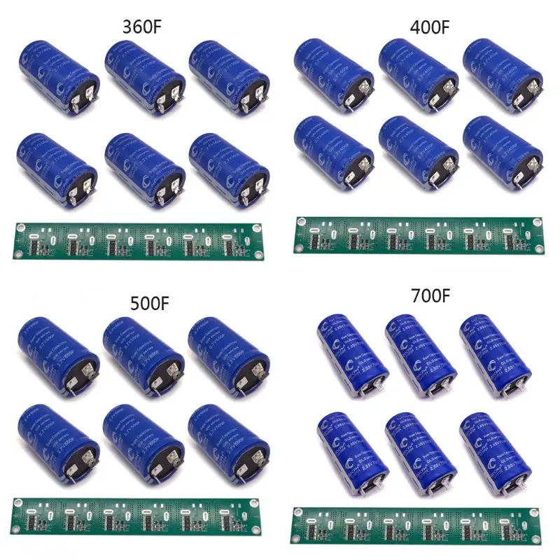 Суперфарад конденсатор 2 85 в 360/400/500700F Высокочастотный Низкочастотный ESR плоский