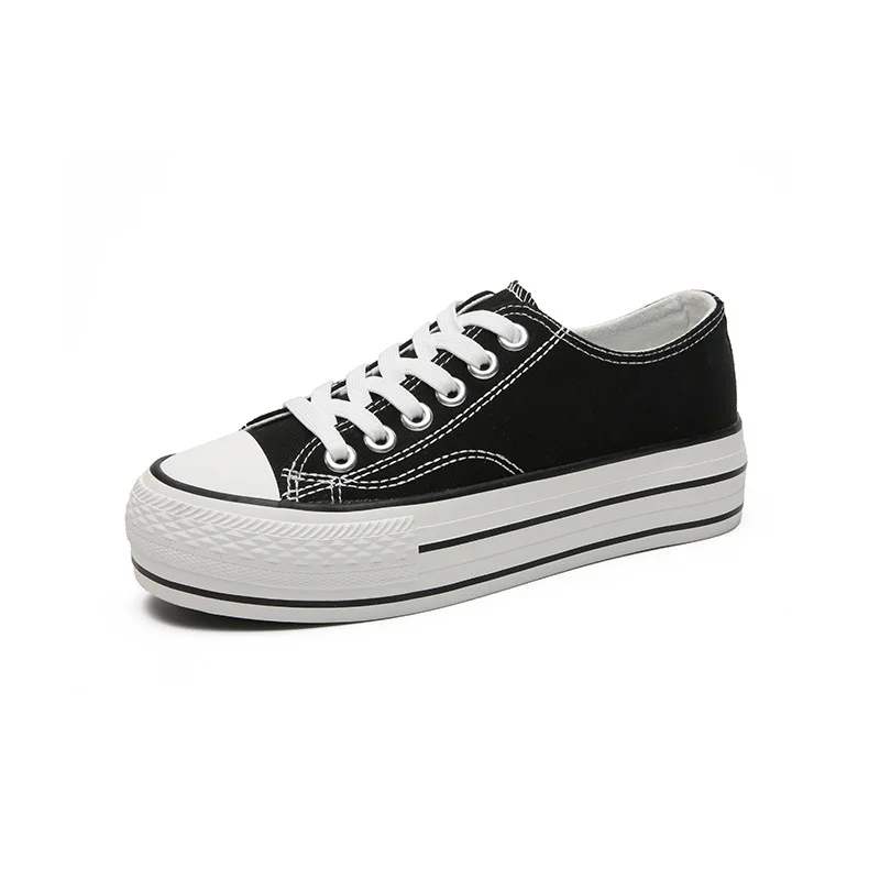 

Woman Platform Shoes 2021 Summer New Fashion Women Shoes Casual Solid Canvas High Candy Color Women Casual Shoes Sneakers