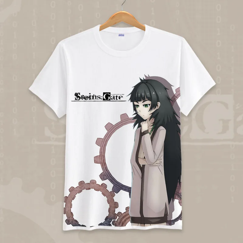 Футболка для косплея из японского аниме ворота стединса мультяшный топ с