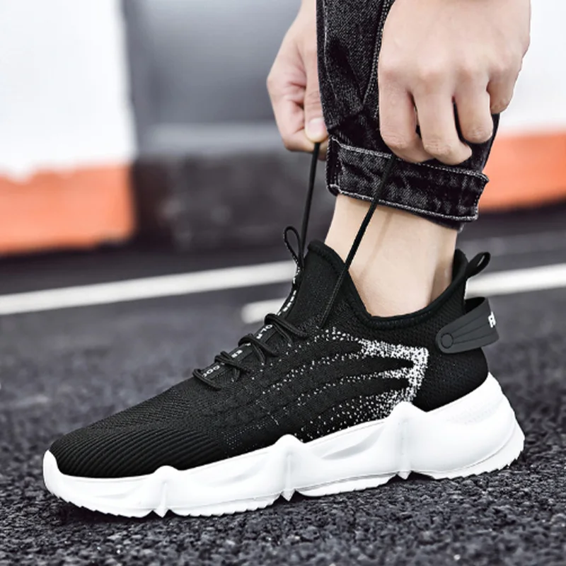 

Мужская Спортивная обувь для бега на весну и осень, белая Вулканизированная обувь на толстой подошве, Мужская обувь для тенниса и тренирово...