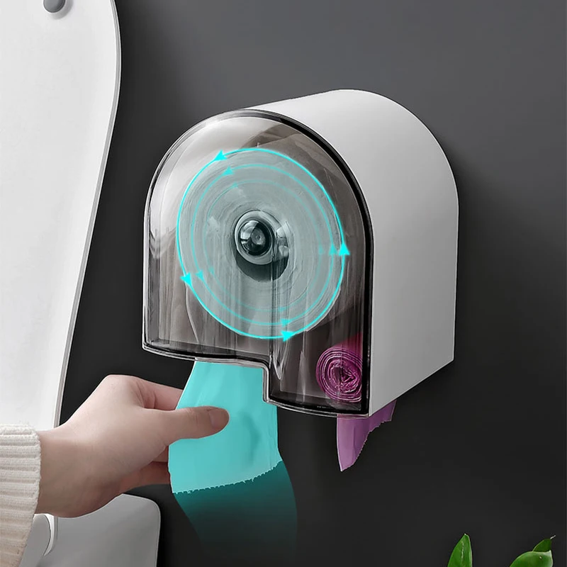 Пластиковый держатель для туалетной бумаги Baffect прозрачная стойка туалетного