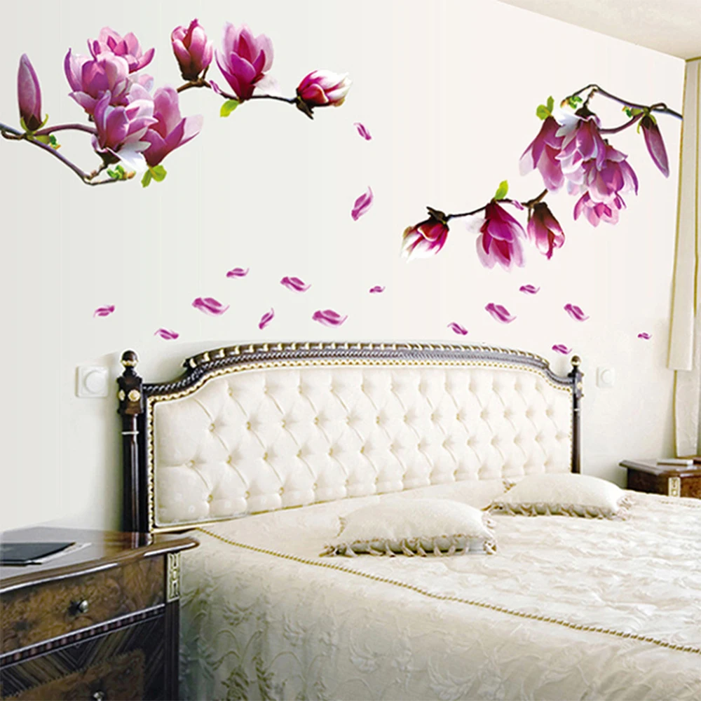 Цветы лилии настенные наклейки живая галерея красивые DIY Художественный декор