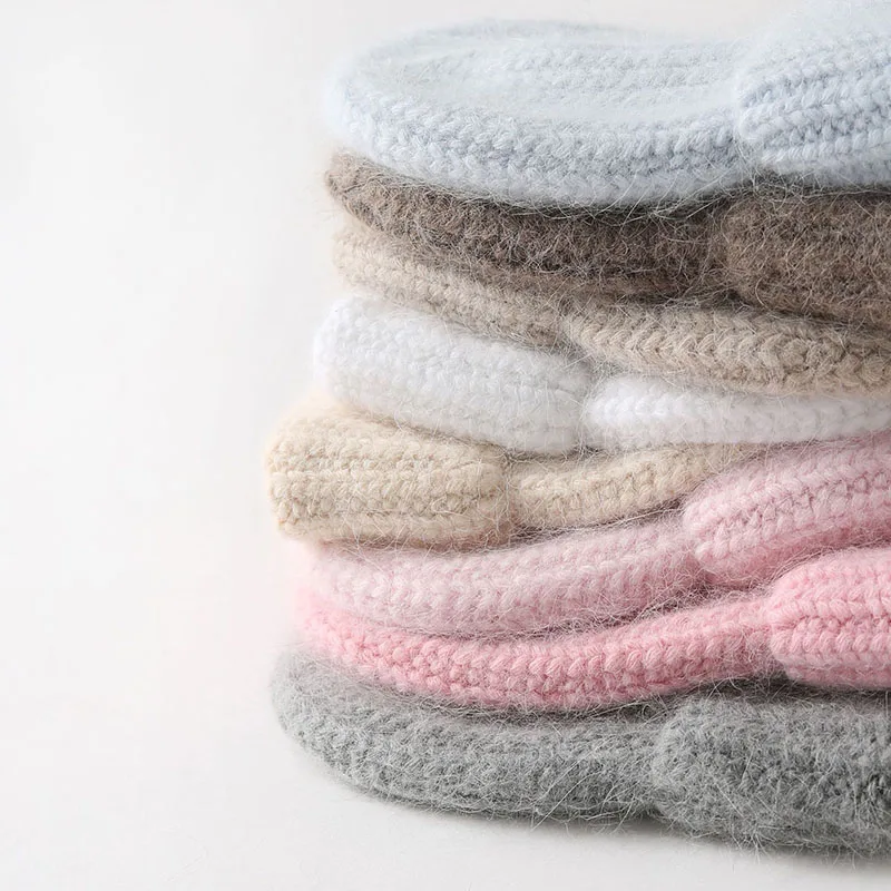 Новинка 2021 женская шапка мешковатая облегающие шапки женские вязаные зимние из