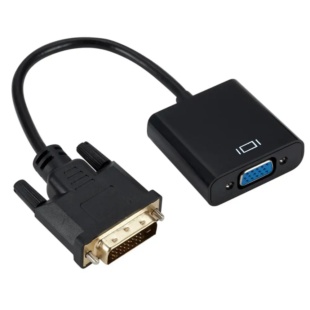 Hannord DVI в VGA конвертер адаптер 24 + 1 Pin 25 D к кабель с адаптером для ТВ PS3 PS4 ПК Дисплей
