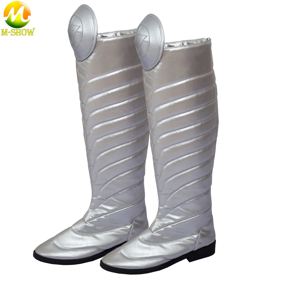Superhero Remy LeBeau обувь для косплея серебряные ботинки мужские роскошные кожаные
