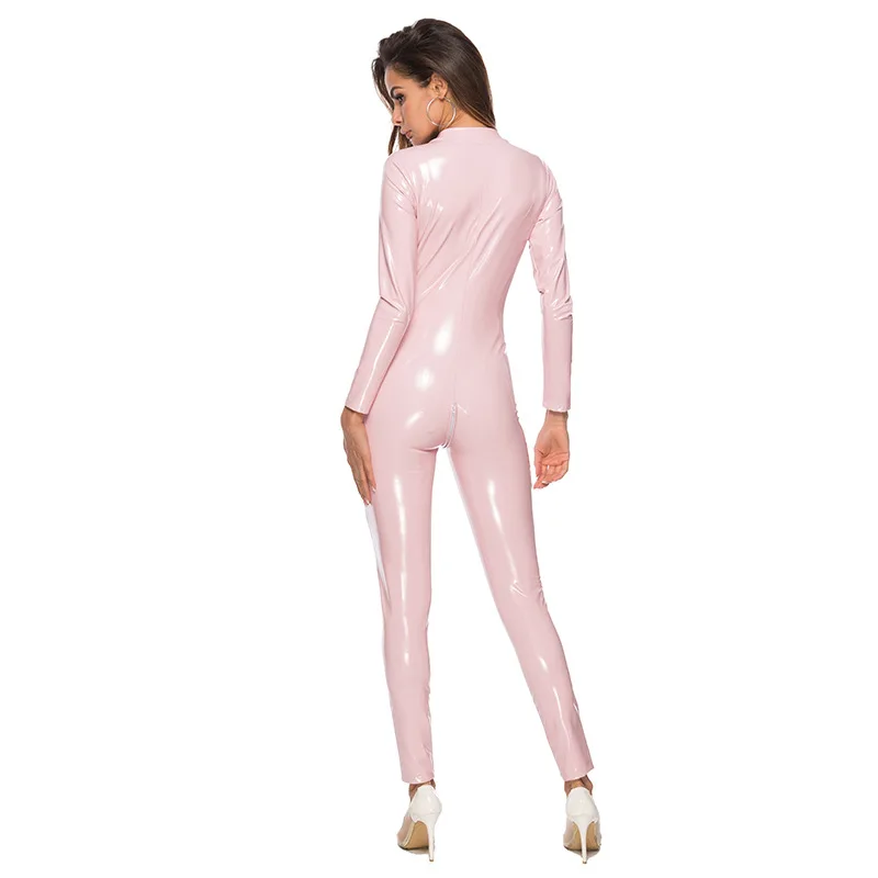 

Patent Leather Sexy Lingerie Female Leather High Elastic Multicolor Sexy Dress Uniform Mirror