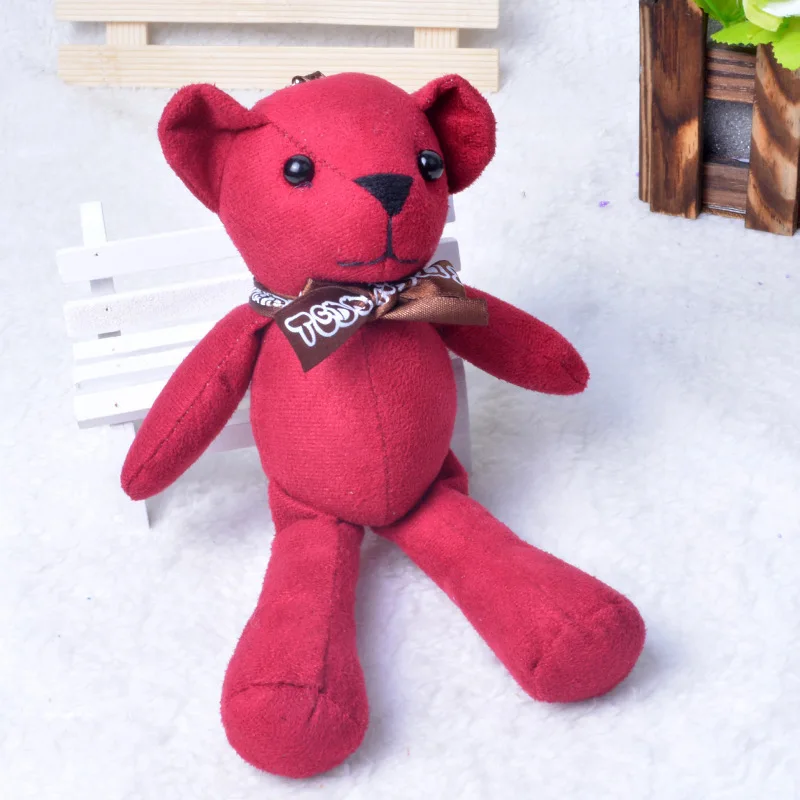 20 см плюшевый медведь кукла кулон маленький брелок подвеска букет ювелирные