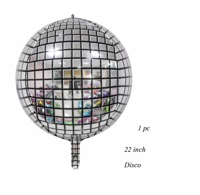 1PC Disco 1 шт. 18/22 дюйма металлические звезды и сердце 4D диско градиент цвета шары для свадьбы и дня рождения вечерние детские Душ Декор реквизит для фотосессии принадлежности - Цвет: 1PC Disco