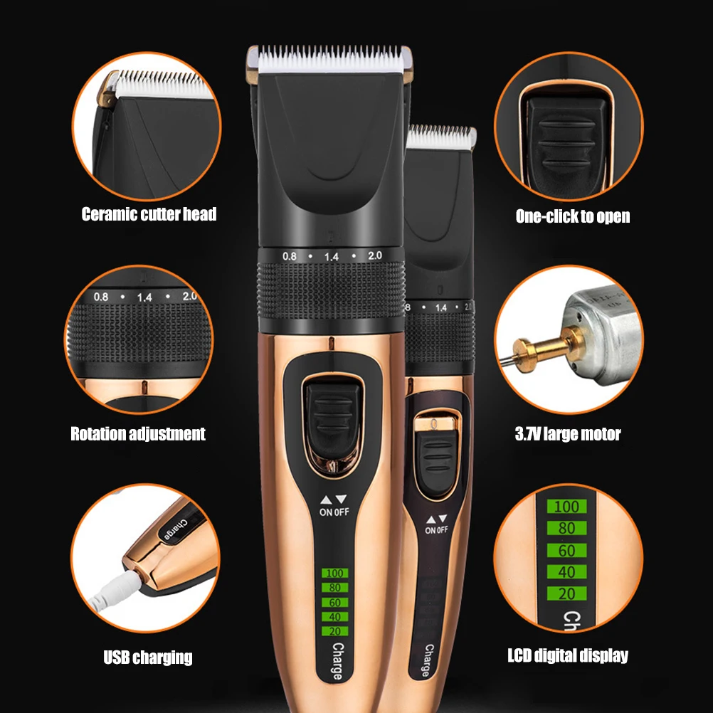 

Professional Barber Shaver Hair Clipper Set Professional Hair Trimmer Men Beard Electric Cutter for Adult Child