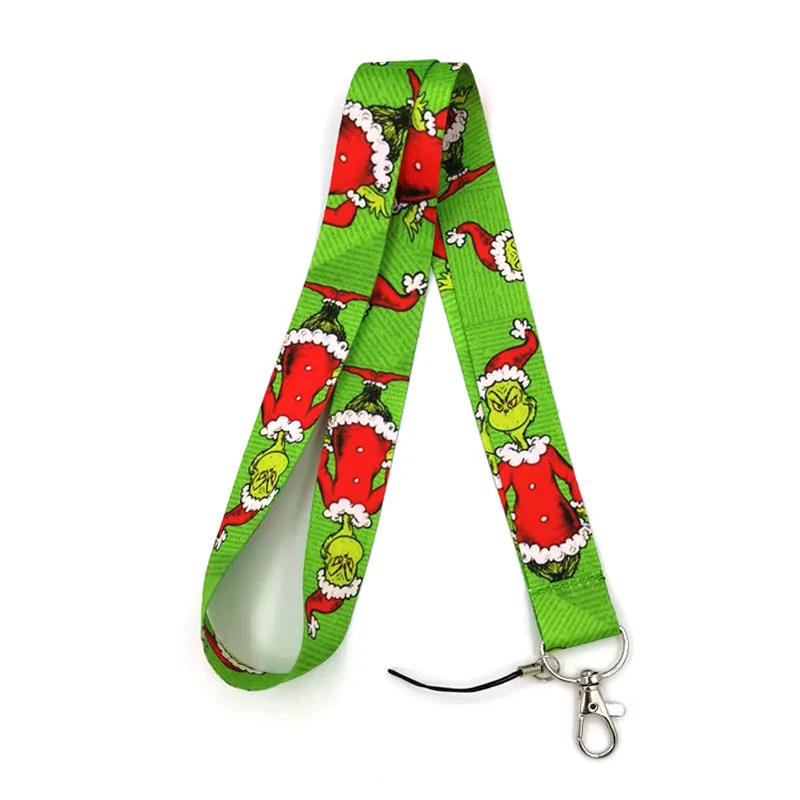 Cartoon Christmas Mobile Phone Straps Lanyard For Keys USB Gym ID Card Badge Holders Keychain Neck Strap DIY Hang Rope Lanyards